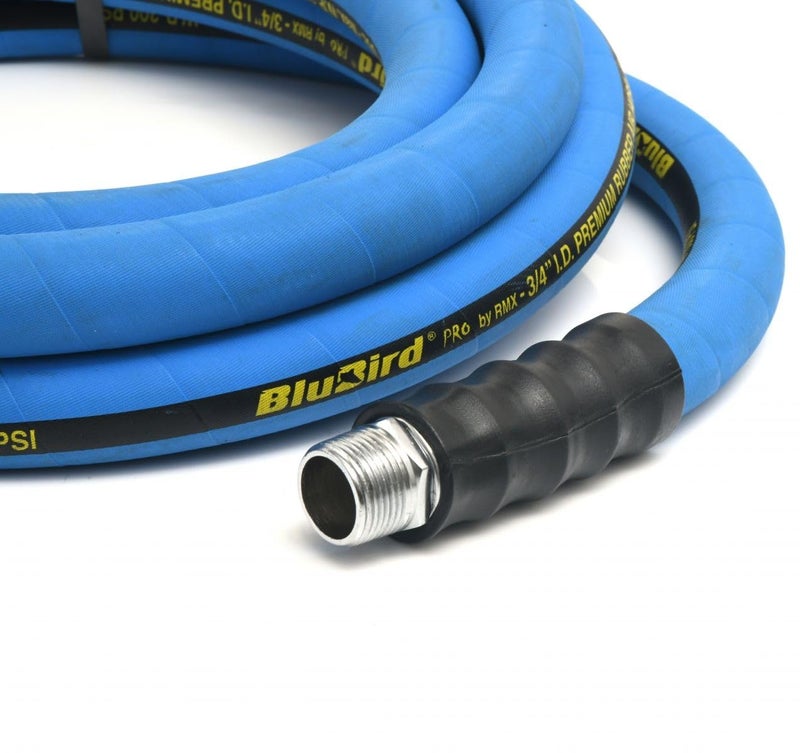 BLUBIRD BB3415 3/4" x 15' Rubber Air Hose, 100% Rubber, Lightest, Strongest, Most Flexible, 300 PSI, 50F to 190F Degrees, Ozone Resistant, High Strength Polyester Braided - Image 3